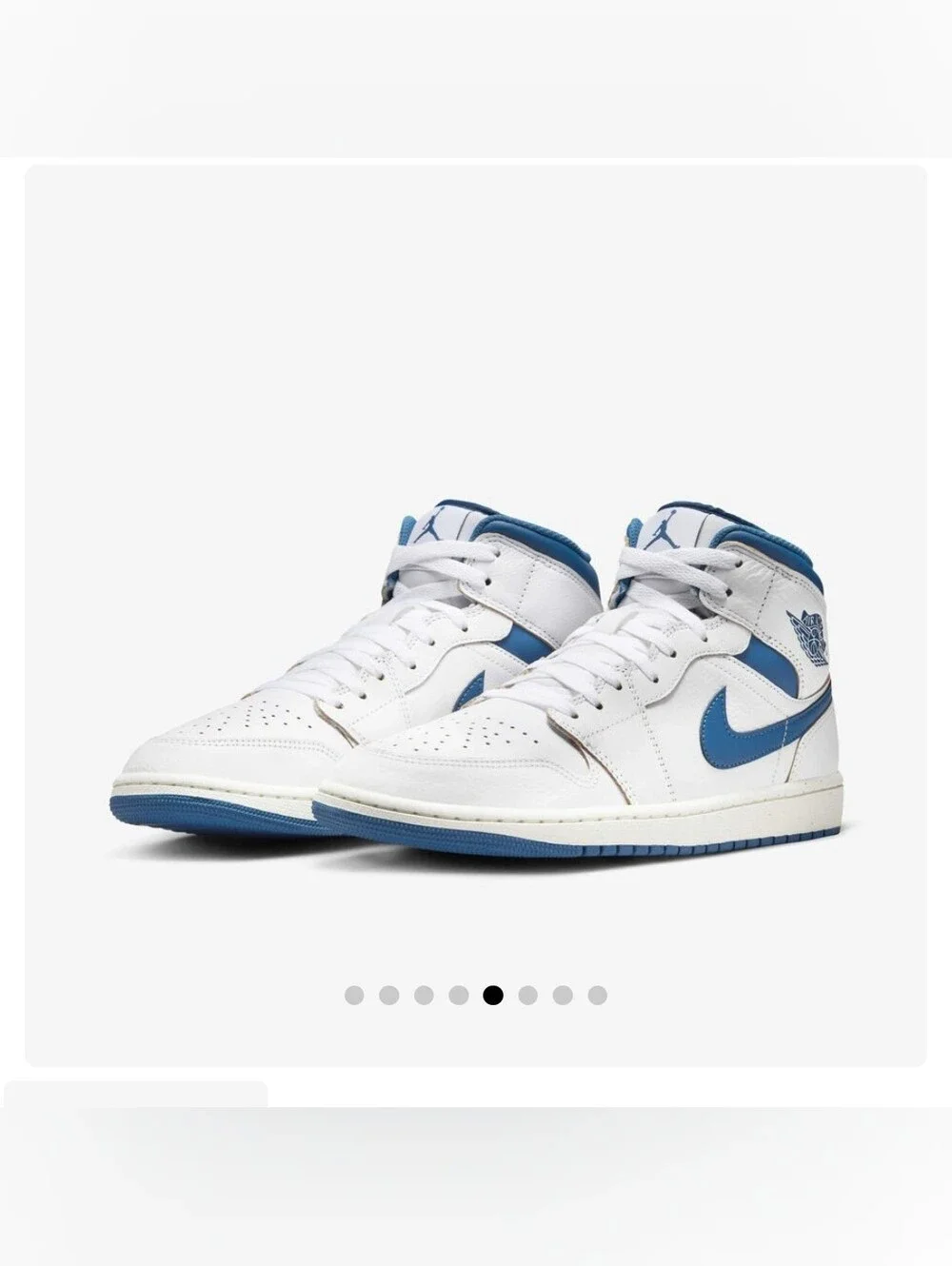 Jordan Air Jordan 1 Mid Industrial Blue White/Industrial Blue Mid Top FN5215-141